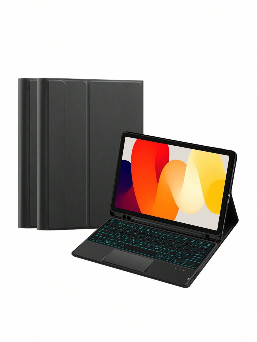 Xiaomi Redmi Pad SE Keyboard Case 11 Inch PU Leather with Backlit TouchPad