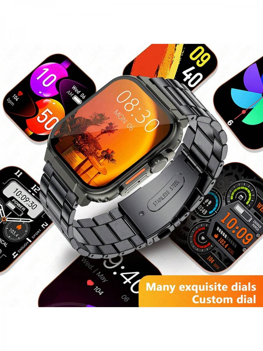 LIGE Smart Watch Men IP68 Waterproof Fitness Tracker Multifunctional Fashion
