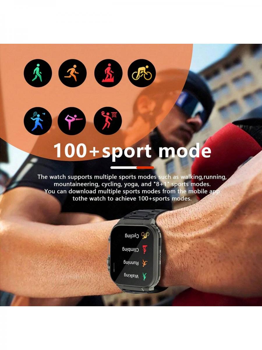 LIGE Smart Watch Men IP68 Waterproof Fitness Tracker Multifunctional Fashion