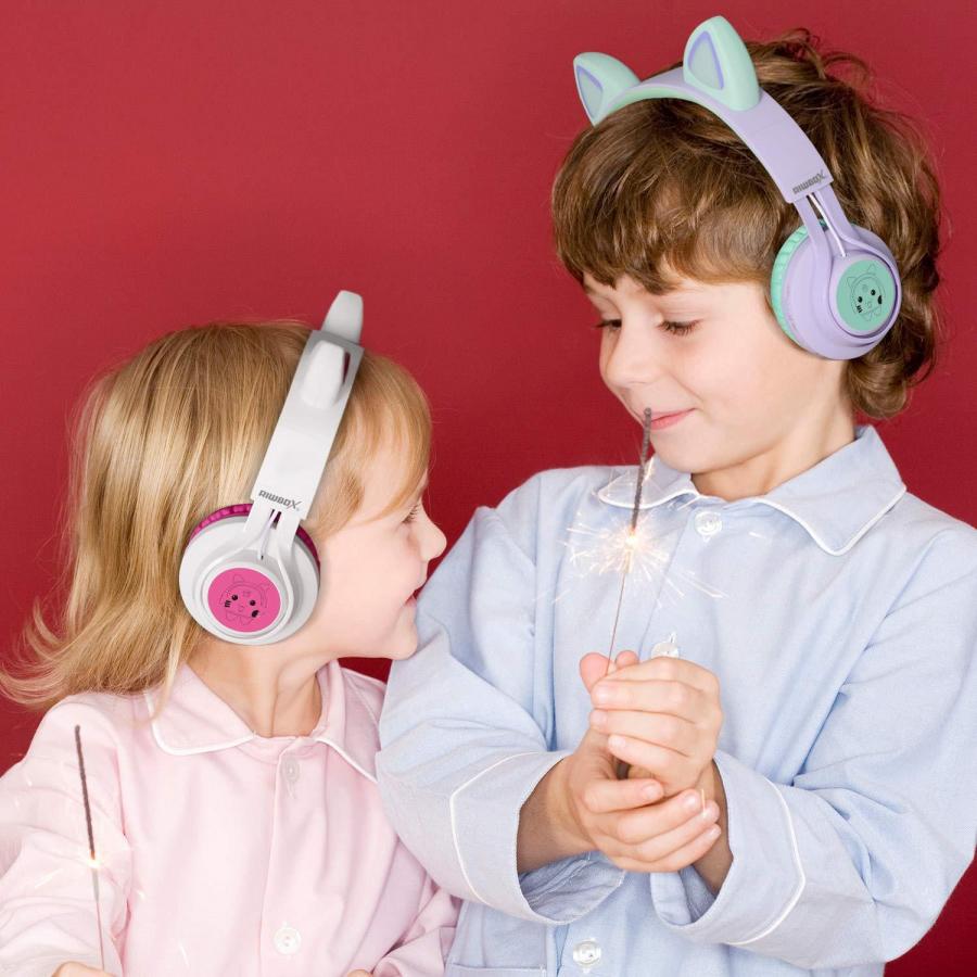 Riwbox CT 7 Cat Ear LED Bluetooth Headphones Wireless Over Ear