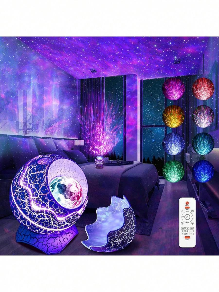 Dinosaur Egg Galaxy Projector 3 in 1 Night Light with Remote Control