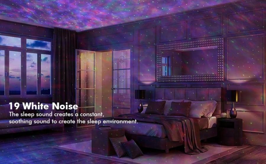 Dinosaur Egg Galaxy Projector 3 in 1 Night Light with Remote Control