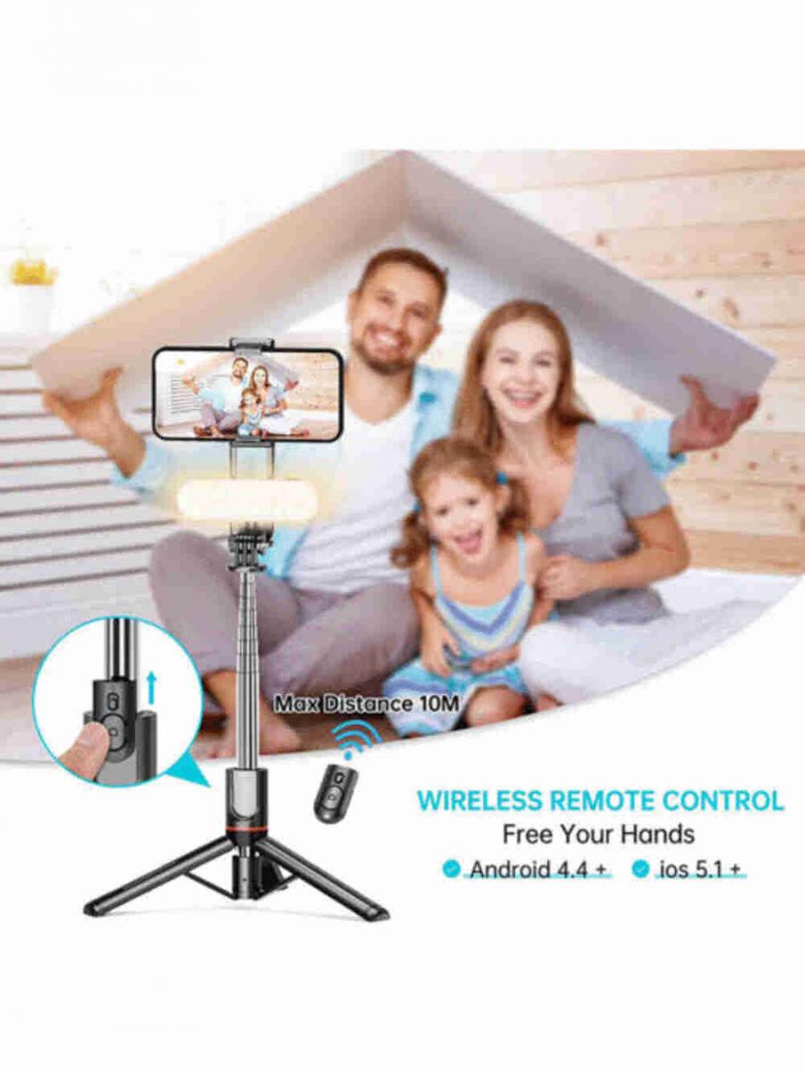 Bluetooth Remote Selfie Stick Tripod Stand for Smartphones