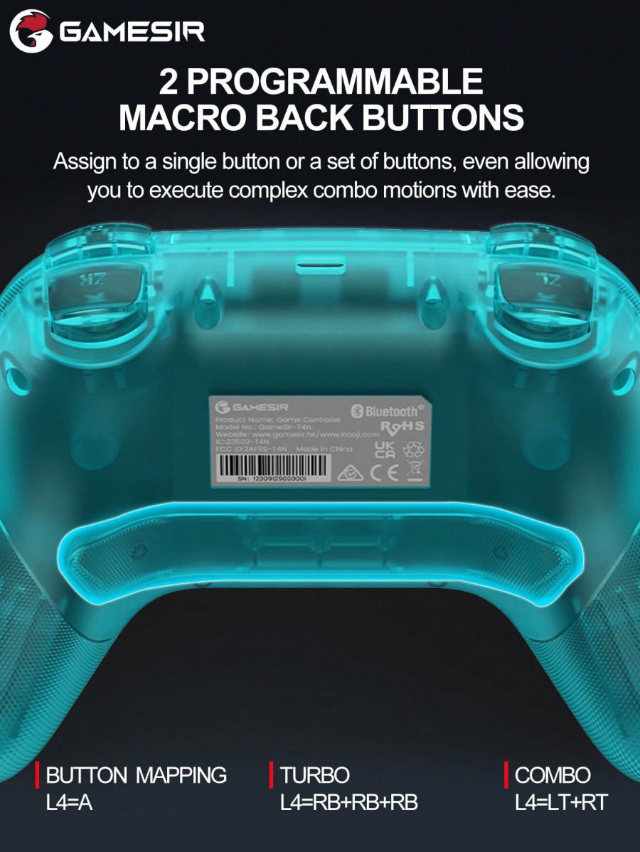 GameSir Wireless Gamepad with Hall Effect Sticks for Switch PC Mobile