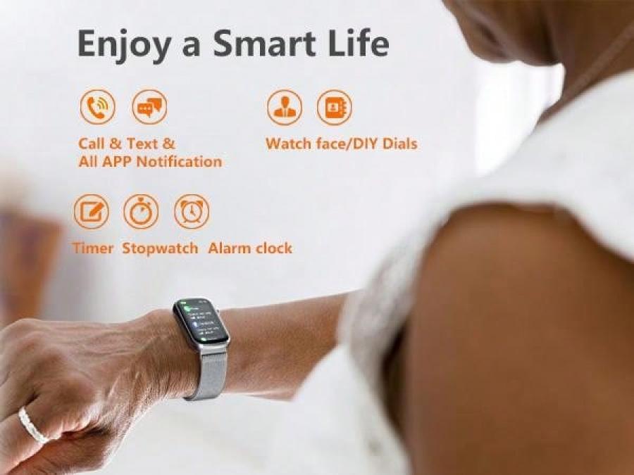 MorePro Fitness Tracker Smartwatch with Heart Rate Monitor and Sleep Tracking