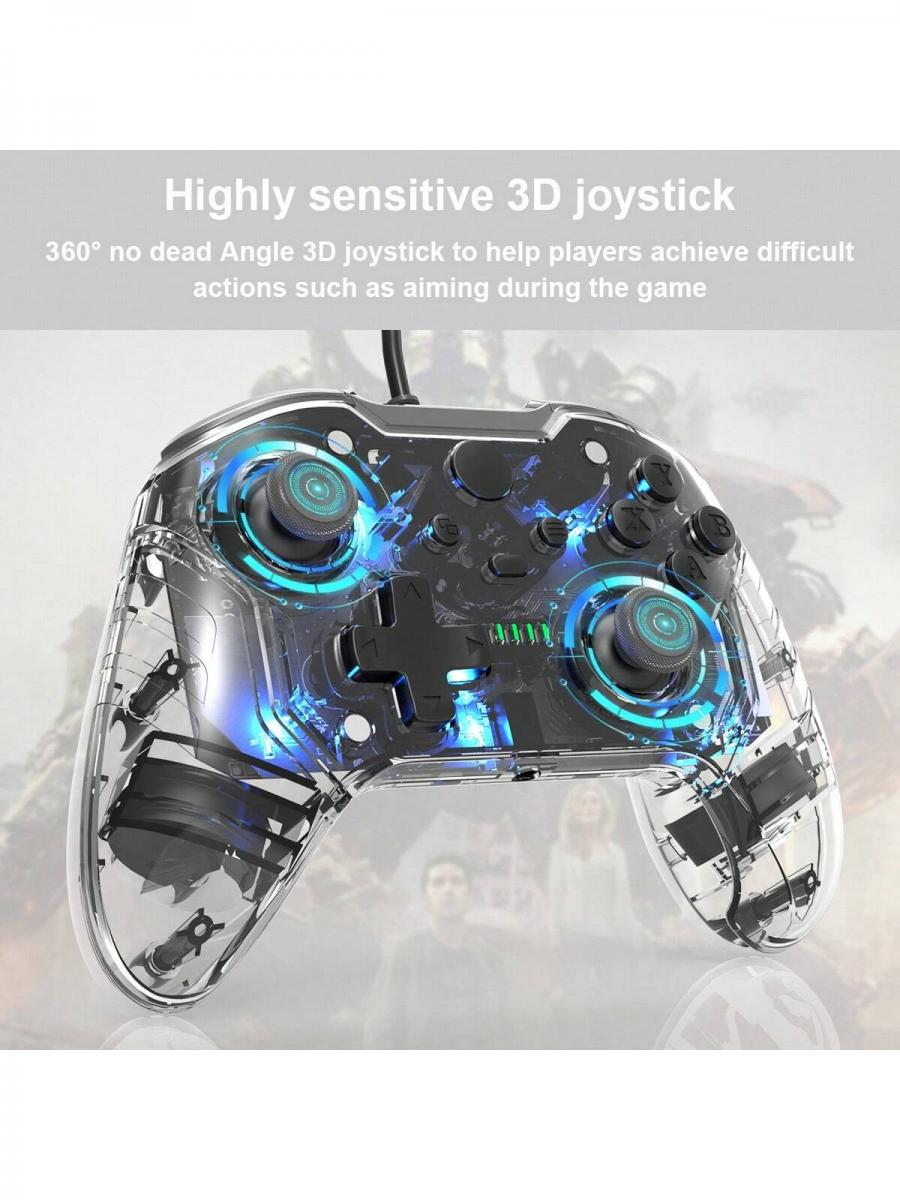 TOPWOLF Wired Xbox Controller with Dual Vibration Replaceable Cover