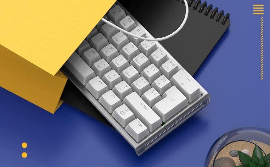 Hot Swappable RGB Mechanical Gaming Keyboard with Pudding Keycaps