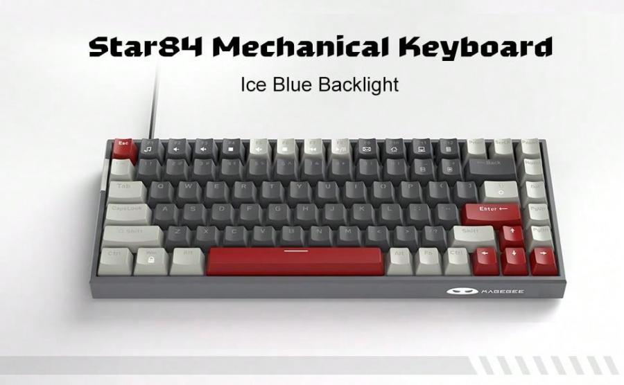 MageGee 75 Compact Mechanical Gaming Keyboard Blue Switches Backlit