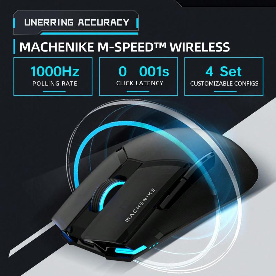 Machenike M7 PRO Wireless Gaming Mouse 26000DPI RGB Rechargeable