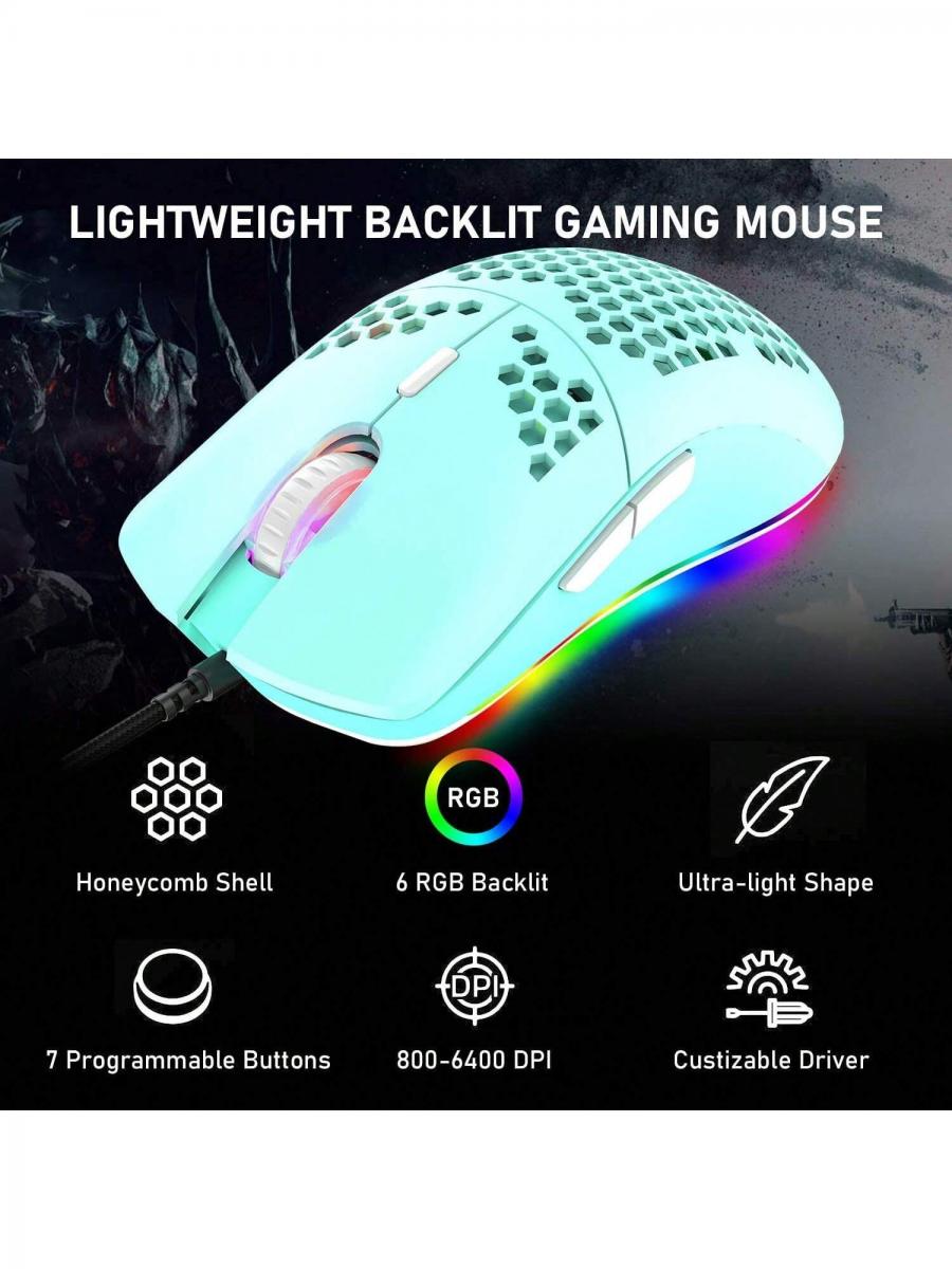 3 in 1 Rainbow LED Backlit Gaming Keyboard Mouse Pad Set