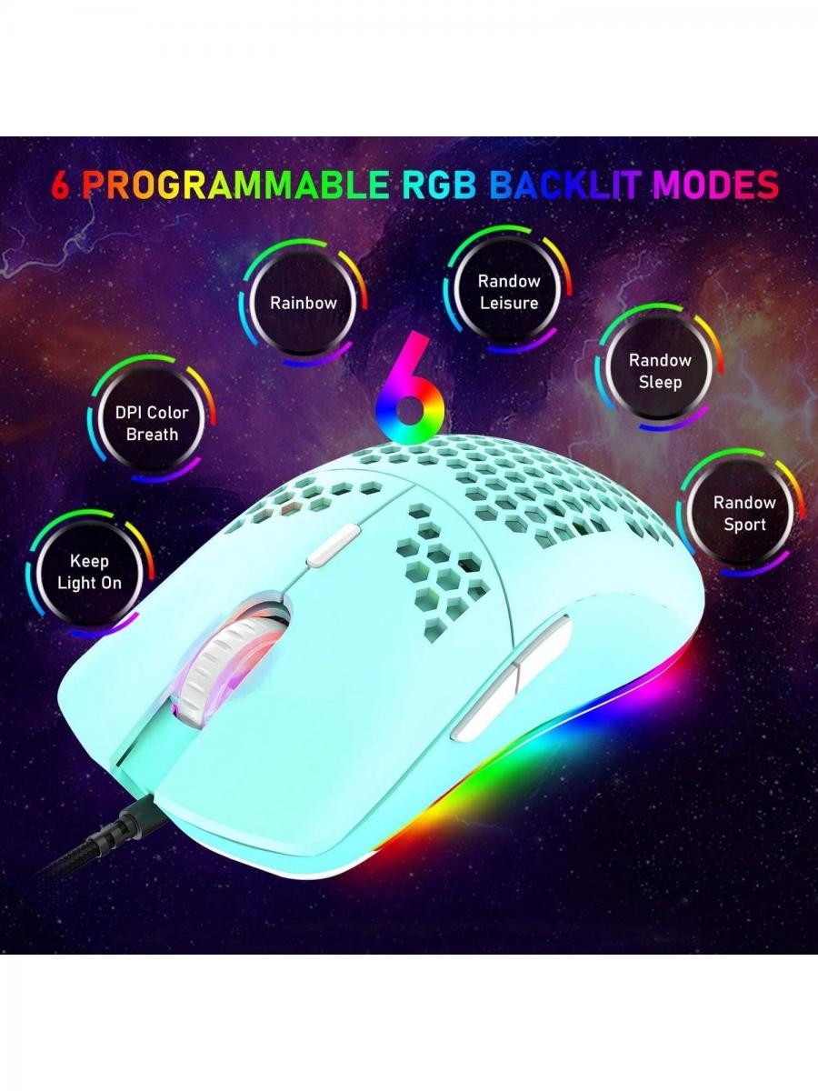 3 in 1 Rainbow LED Backlit Gaming Keyboard Mouse Pad Set