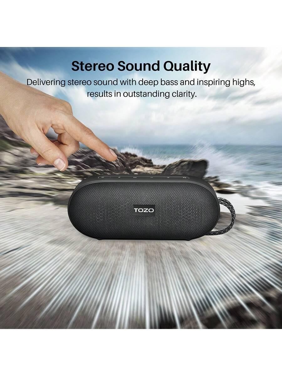 TOZO PA1 Bluetooth Speakers 20W Stereo Sound 25H Playtime Waterproof