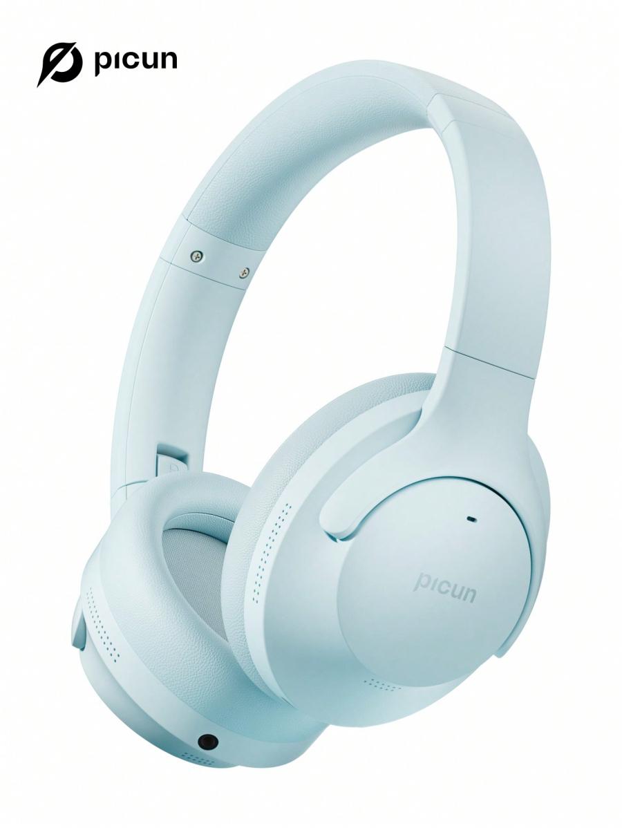 Picun Hybrid Noise Cancelling Headphones 100H Battery Life Over Ear