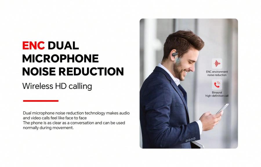 Padmate S58 True Wireless Stereo-Ohrhörer mit ENC-Rauschunterdrückung