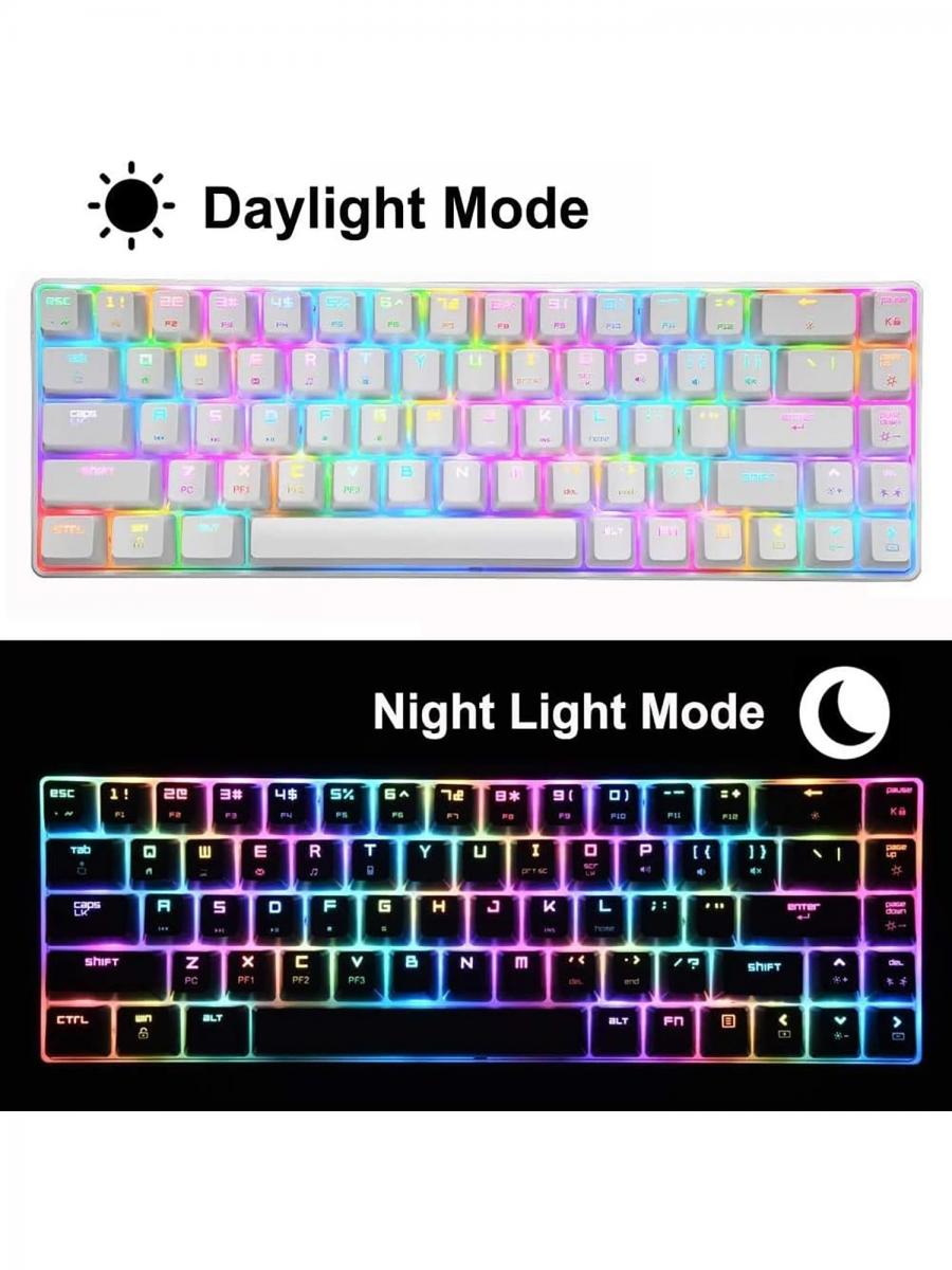 RGB Mechanical Gaming Keyboard and Mouse Combo 68 Keys Blue Switch