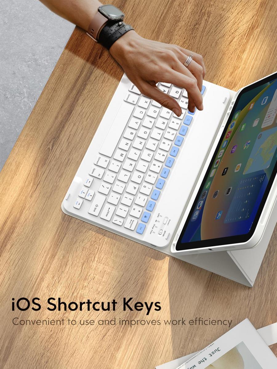 Chesona Detachable Bluetooth Keyboard Case for iPad 10th Gen 2022