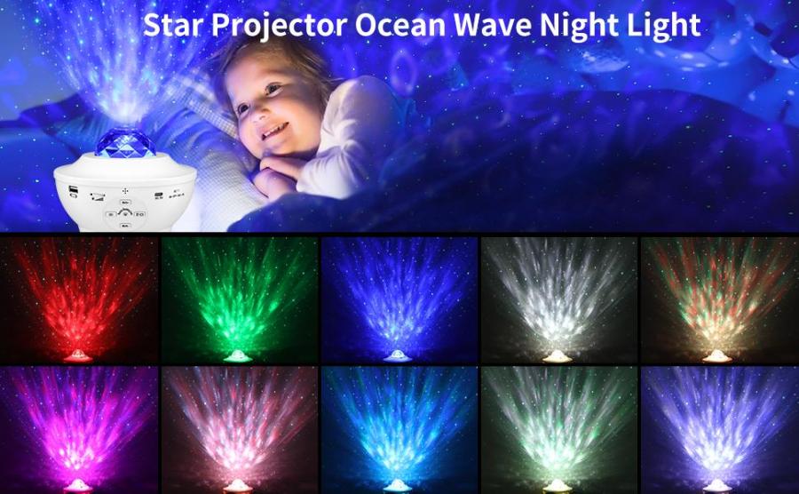 Galaxy Projector Star Light Bluetooth Speaker Night Decor Gift