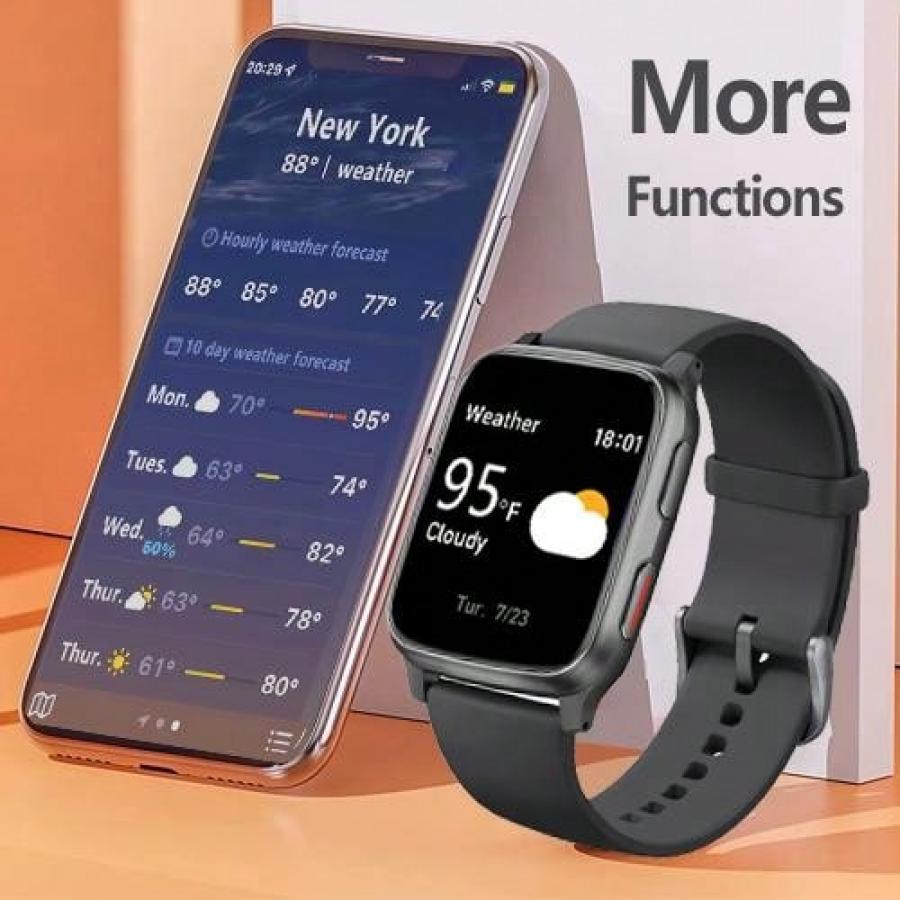MorePro Smart Watch TFT 17 Inch Screen 20 Sports Modes IP68 Waterproof