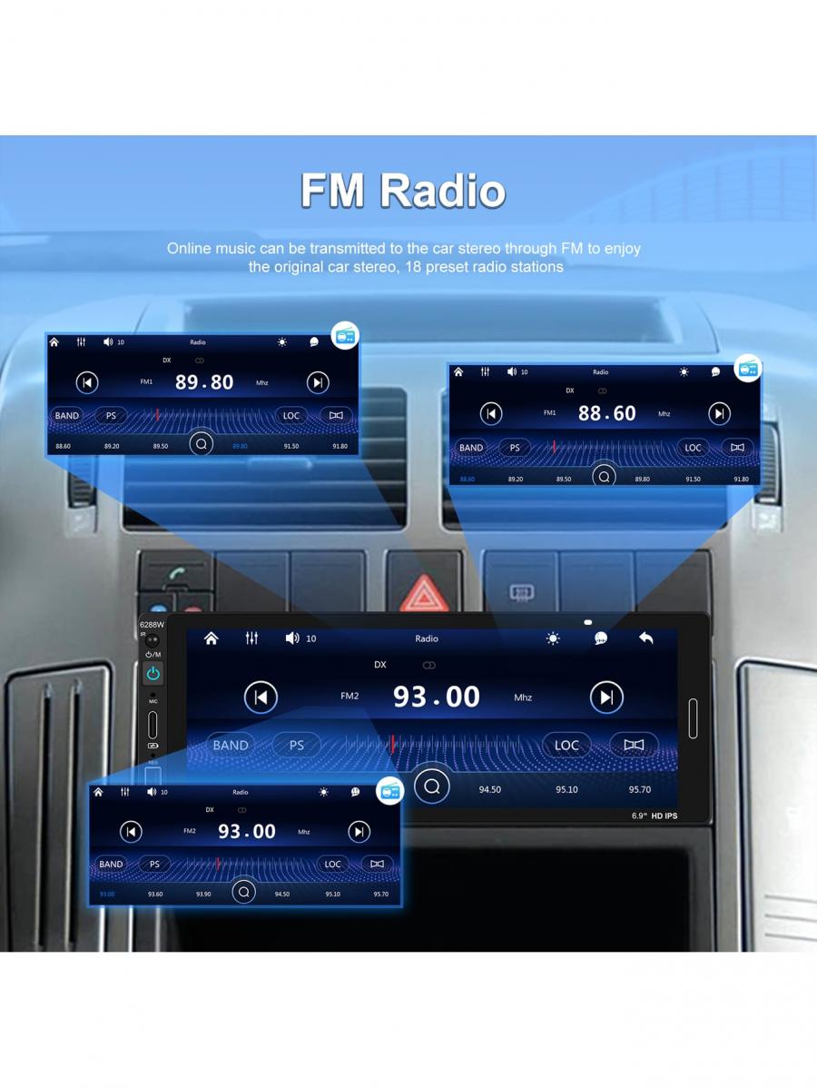 1Din 68 Inch HD Touch Screen Car MP5 Player with USB TF Support