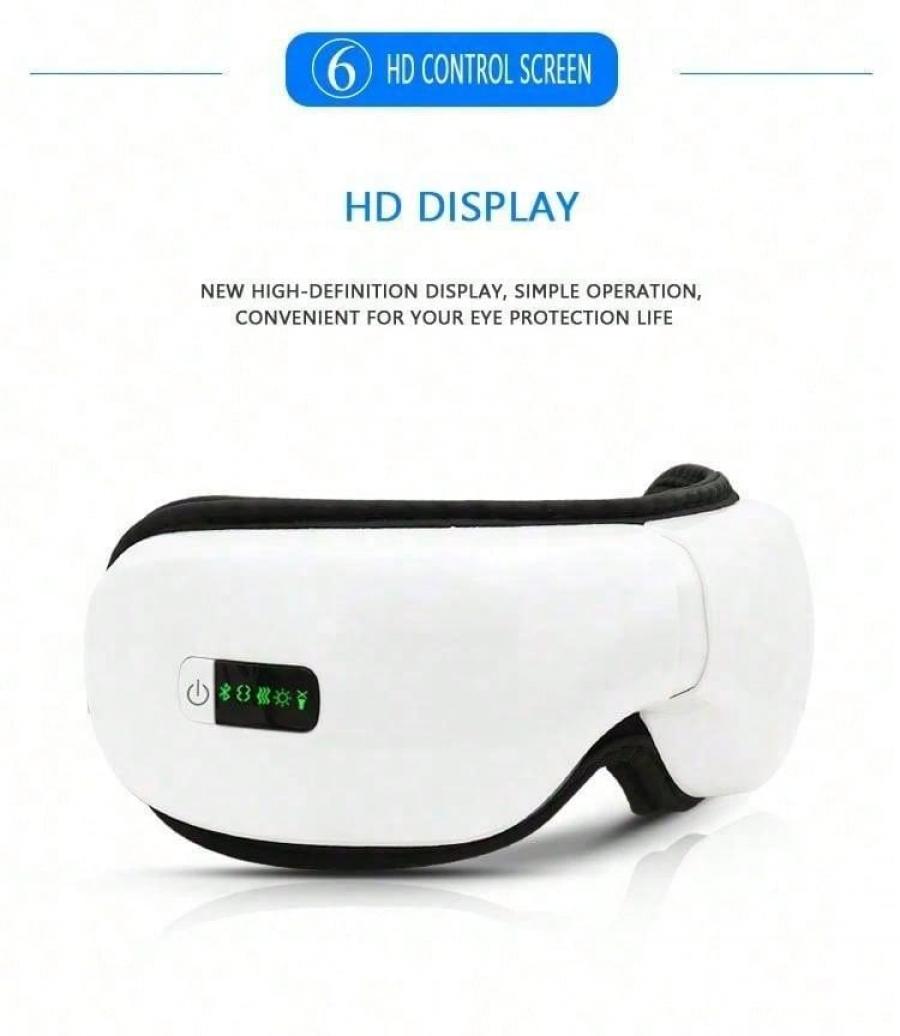 Bluetooth Eye Massager with Vibration Air Pressure and Hot Compress