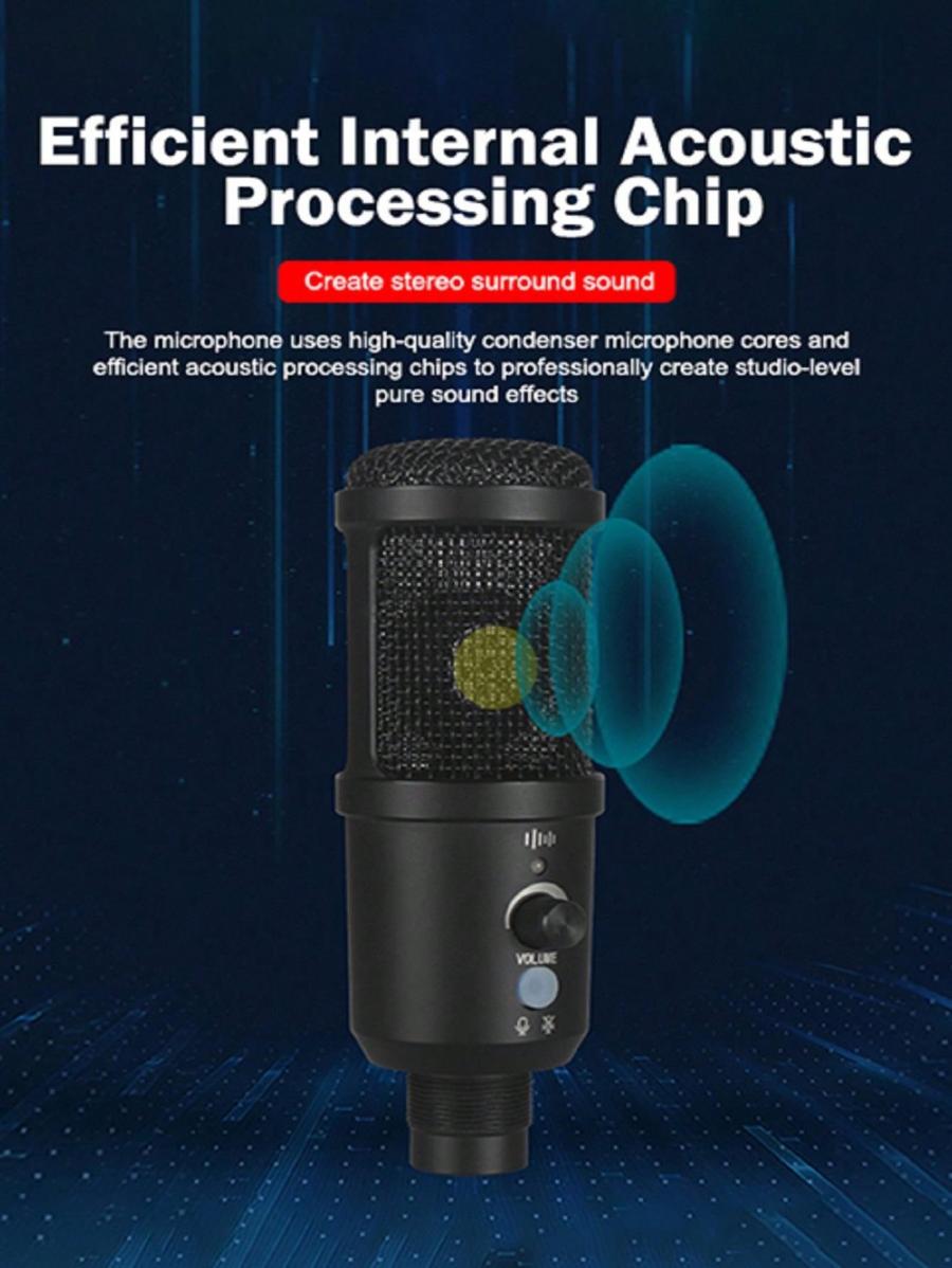 Bm 858 USB Desktop Microphone with Noise Reduction for Streaming