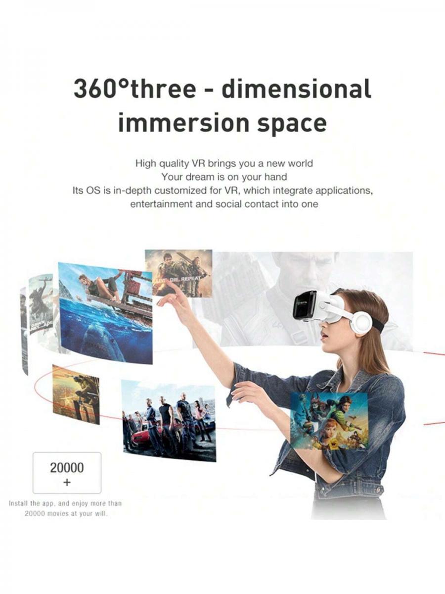 Fantasy VR SHINECON G04BS Bluetooth Headset with Earphones for 3D VR