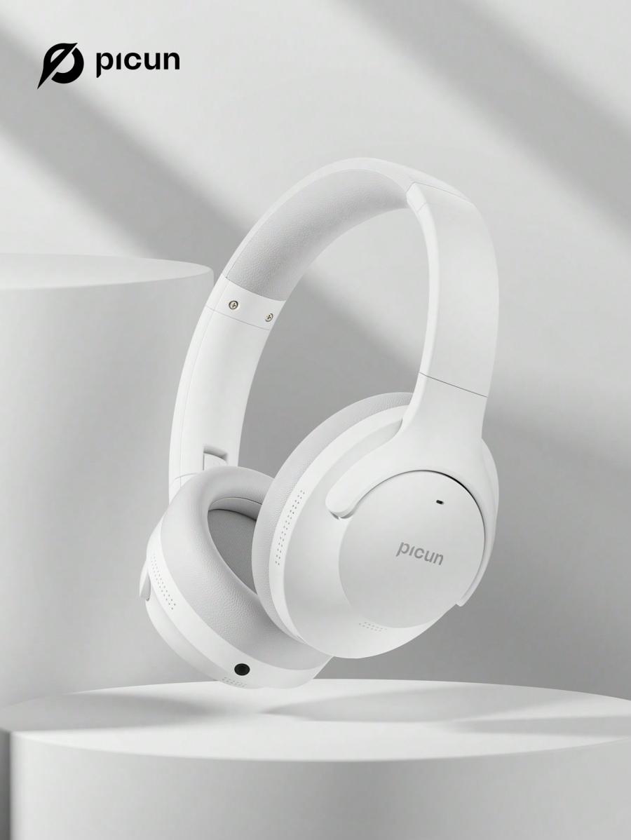 Picun Hybrid Active Noise Cancelling Headphones Wireless Hi Res Audio