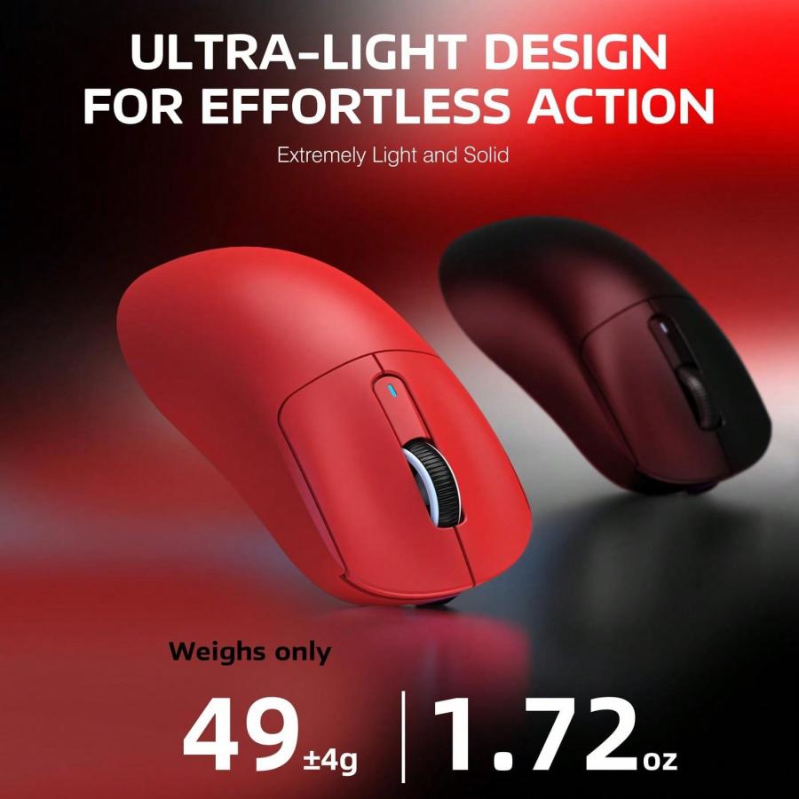 X3 Lightweight Wireless Gaming Mouse Tri Mode 26K DPI 5 Buttons