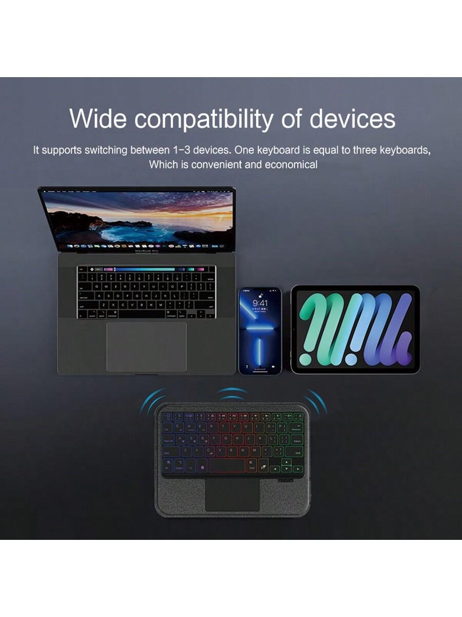 Black Touchpad Backlight Keyboard Case for iPad Mini 6 2021