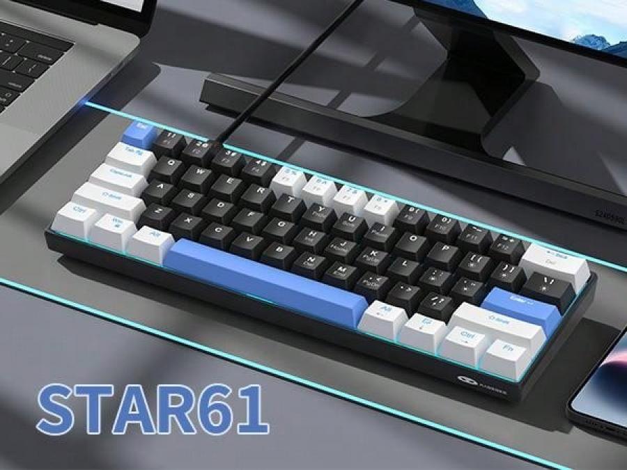 Magegee MK Star61 Mini Mechanical Gaming Keyboard with Blue Lighting