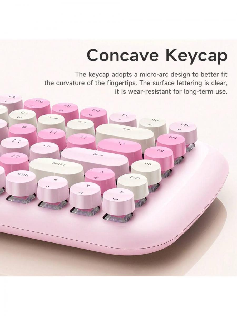 Retro RGB Wired USB Mechanical Keyboard for Gaming and Office Use