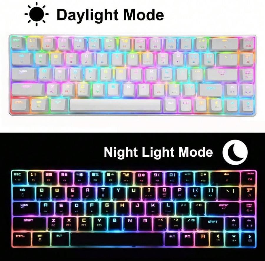 60 Mechanical Gaming Keyboard and Honeycomb Optical Mouse Bundle