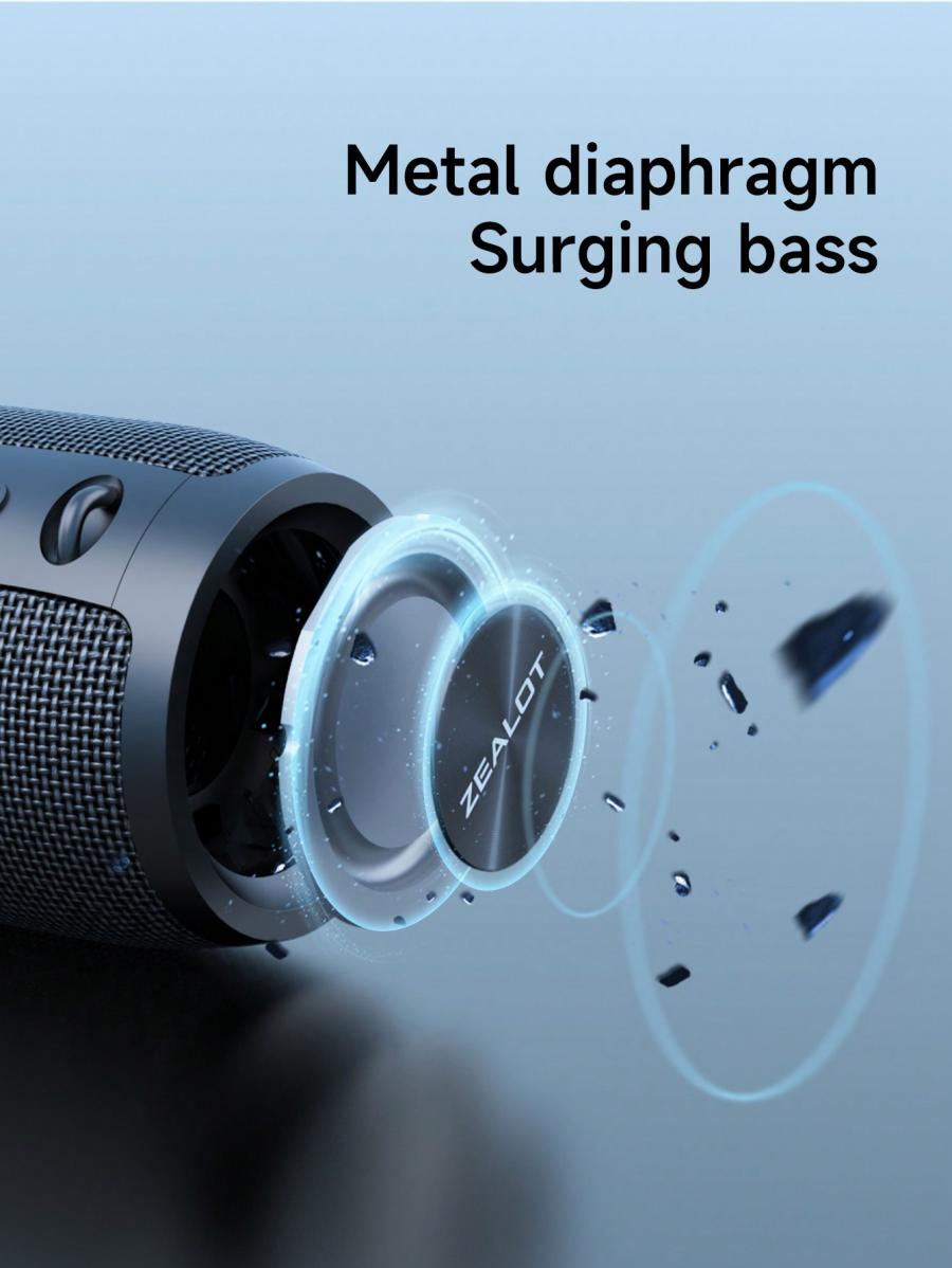 Zealot S51pro Portable High Power Waterproof Speaker with Long Battery Life