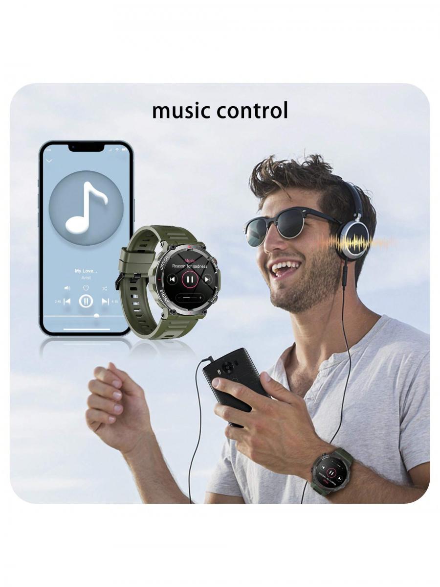 Blackview W50 Rugged Smart Watch Men Heart Rate Monitor Waterproof Green