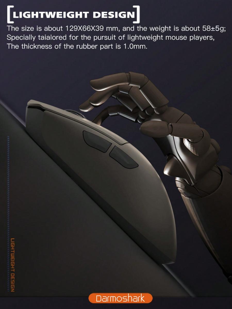 Darmoshark M3 Wireless Gaming Mouse Tri Mode 26000DPI Lightweight 58g