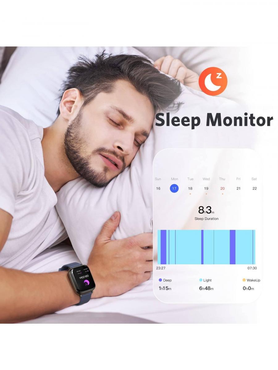 Smart Watch 1 69 43mm Fitness Tracker Waterproof Heart Rate Monitor