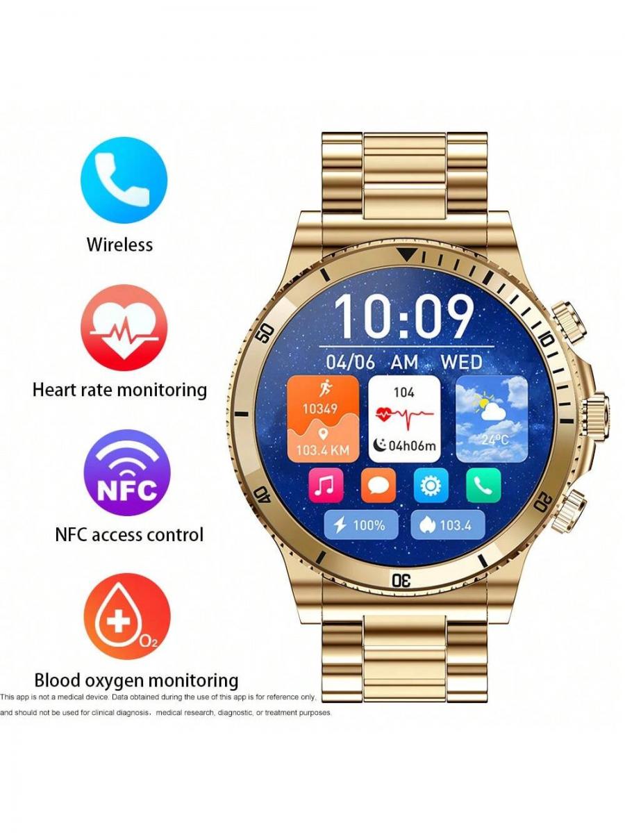 Smart Watch 153 Inch IP67 Waterproof Step Counter Voice Assistant