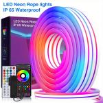 Can I control the LED strip lights with my smartphone?