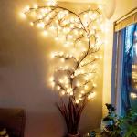 Do the USB-Powered 96 LED Bendable Willow Vine Lights come with batteries?