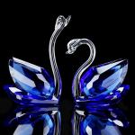 Is the crystal swan suitable for outdoor decoration?